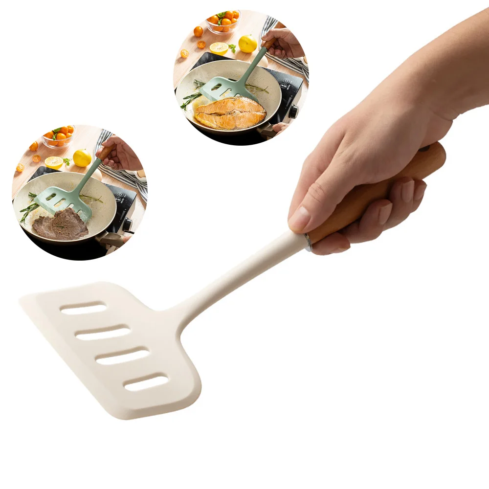 Okonomiyaki Spatula - 1Pcs Silicone Spatula Wide Mouth Shovel
