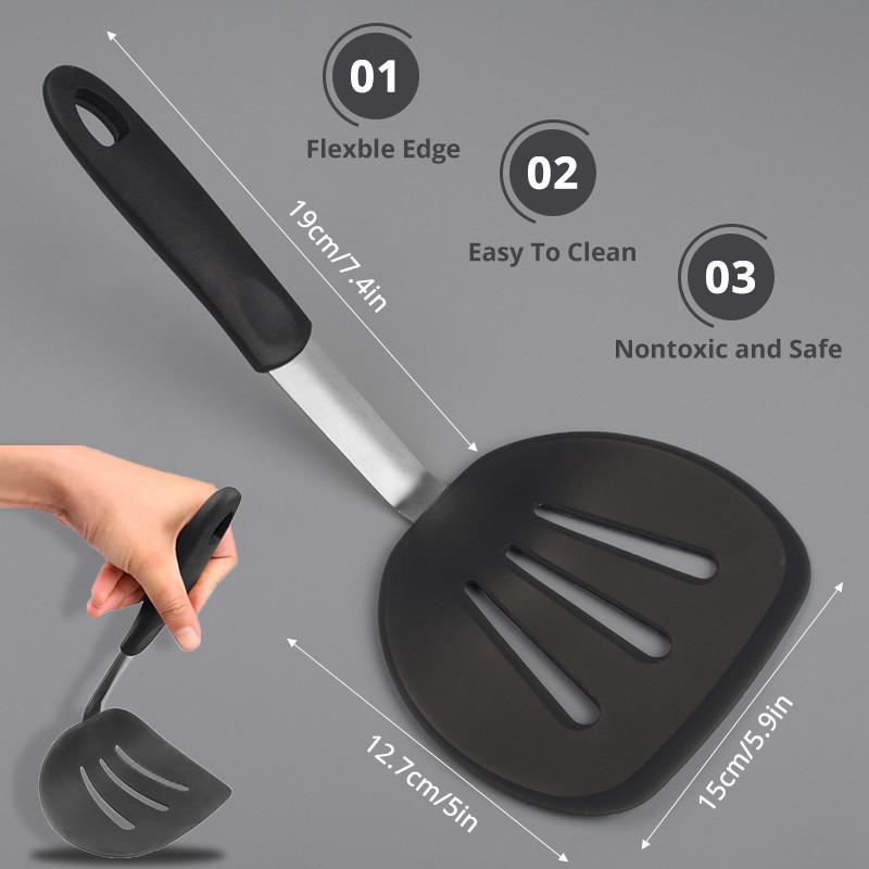 Flexible Silicone Spatula Turn - Okonomiyaki Spatula 评论和价格