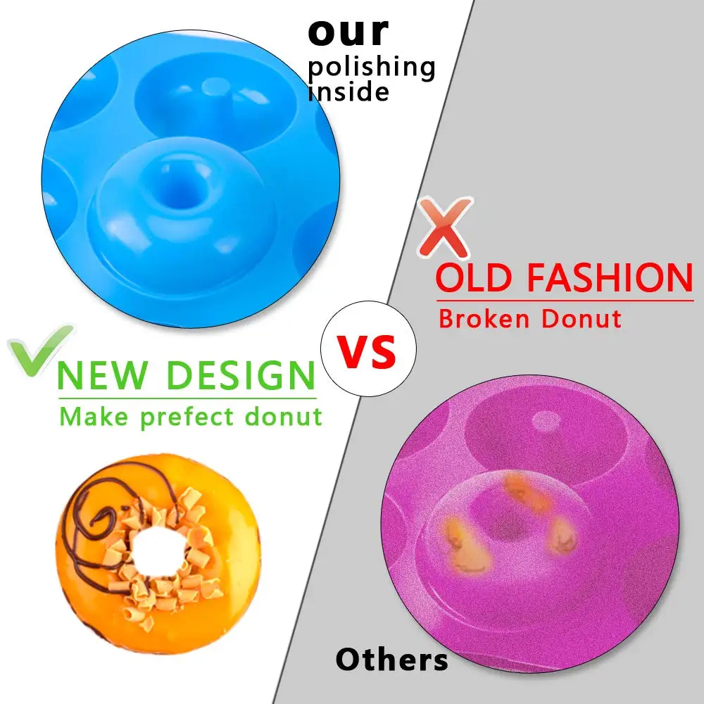 6 Holes Silicone Donut Mold Ba - Donut Mold Silicone 评论和价格