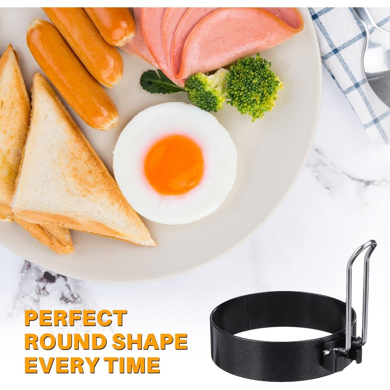 Egg Ring Mold Stainless Steel  - Mini Pancake Griddle 评论和价格