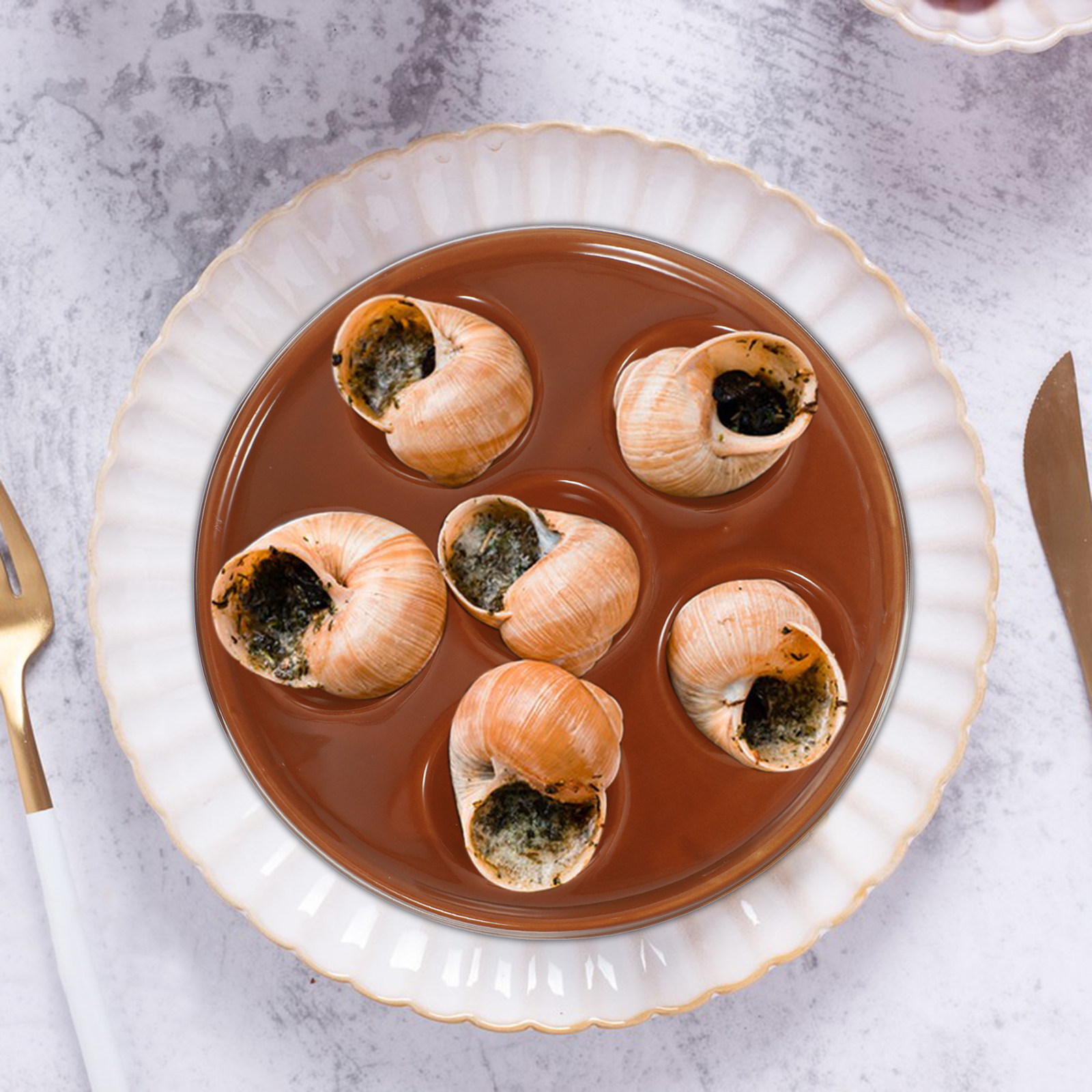 2Pcs Snail Plate Ceramic Bakin - Takoyaki Grill Plate 评论和价格