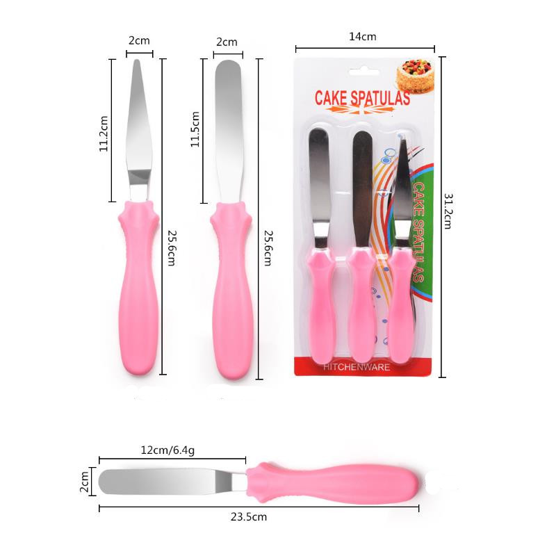 3Pcs/Set Cake Spatula Butter I - Okonomiyaki Spatula 评论和价格