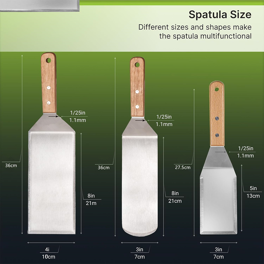 LMETJMA Metal Spatula Turner S - Okonomiyaki Spatula 评论和价格