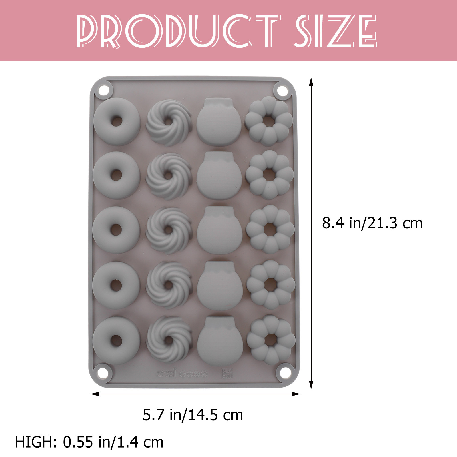 Mini Chocolate Donut Mold Sili - Donut Mold Silicone 评论和价格